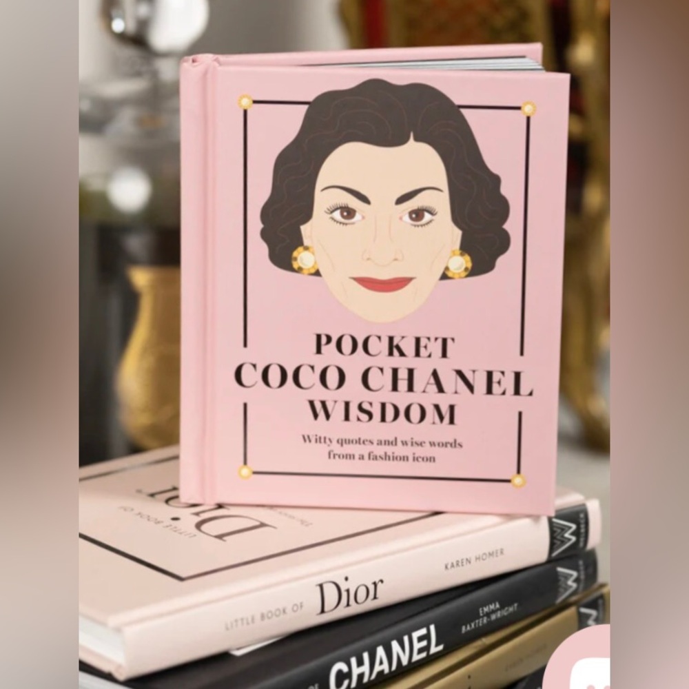 Pocket CHANEL Wisdom Pink Hardcover Quote Book NEW Coffee Table Art Conversation